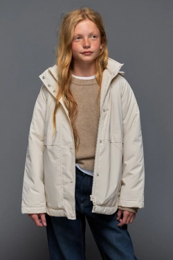 ZARA ПРОРЕЗИНЕННЫЙ ДОЖДЕВИК WATER RESISTANT, ЭКРЮ