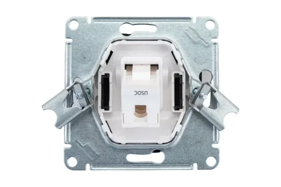 Розетка RJ11 Systeme Electric ATLASDESIGN карбон 36376