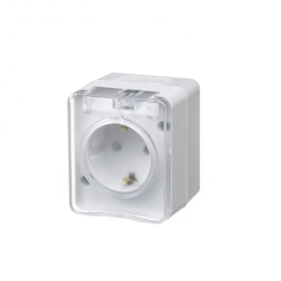 Розетка с крышкой IP54 Systeme Electric AtlasDesign Profi54 Белый ATN540145