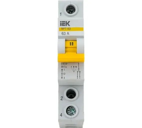 Переключатель трехпозиционный IEK ВРТ-63 1П 63А 38345