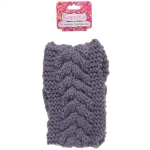 Повязка на голову теплая «Winter fashion - Косичка», микс 6 цветов, 10*20см (черный, молочный, кофейный, серый, бордовый и пудровый)