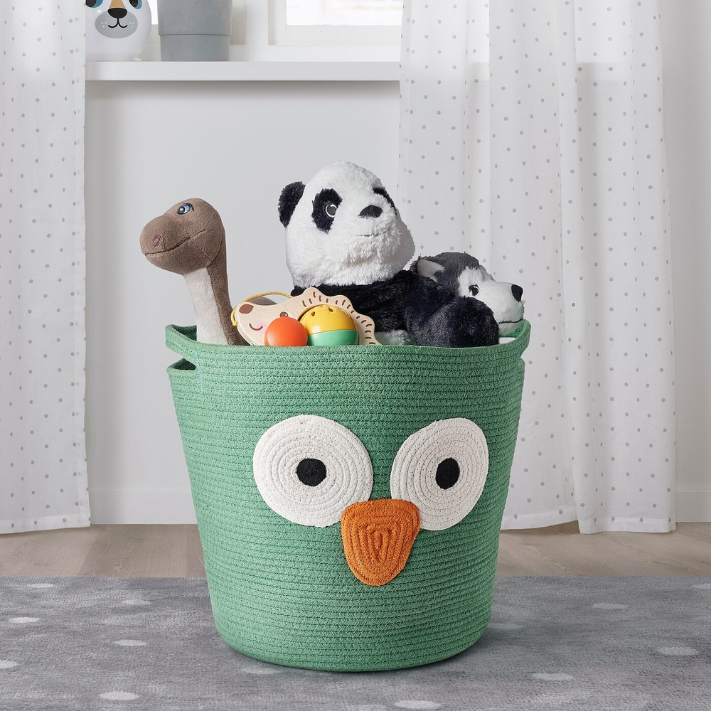 IKEA UPPSTÅ  (ИКЕА УППСТÅ)  -  Сумка, клетчатая/зеленая, 35 см