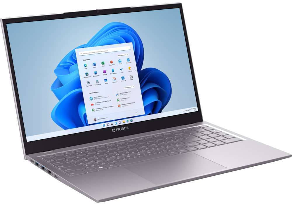 Ноутбук IRBIS 15N 15.6" (15nbp3507) FHD (1920x1080) IPS AG, Core i5- 1235U, 8Gb, 256Gb SSD, Wi-Fi 6+BT 5, Grey, Win11Pro