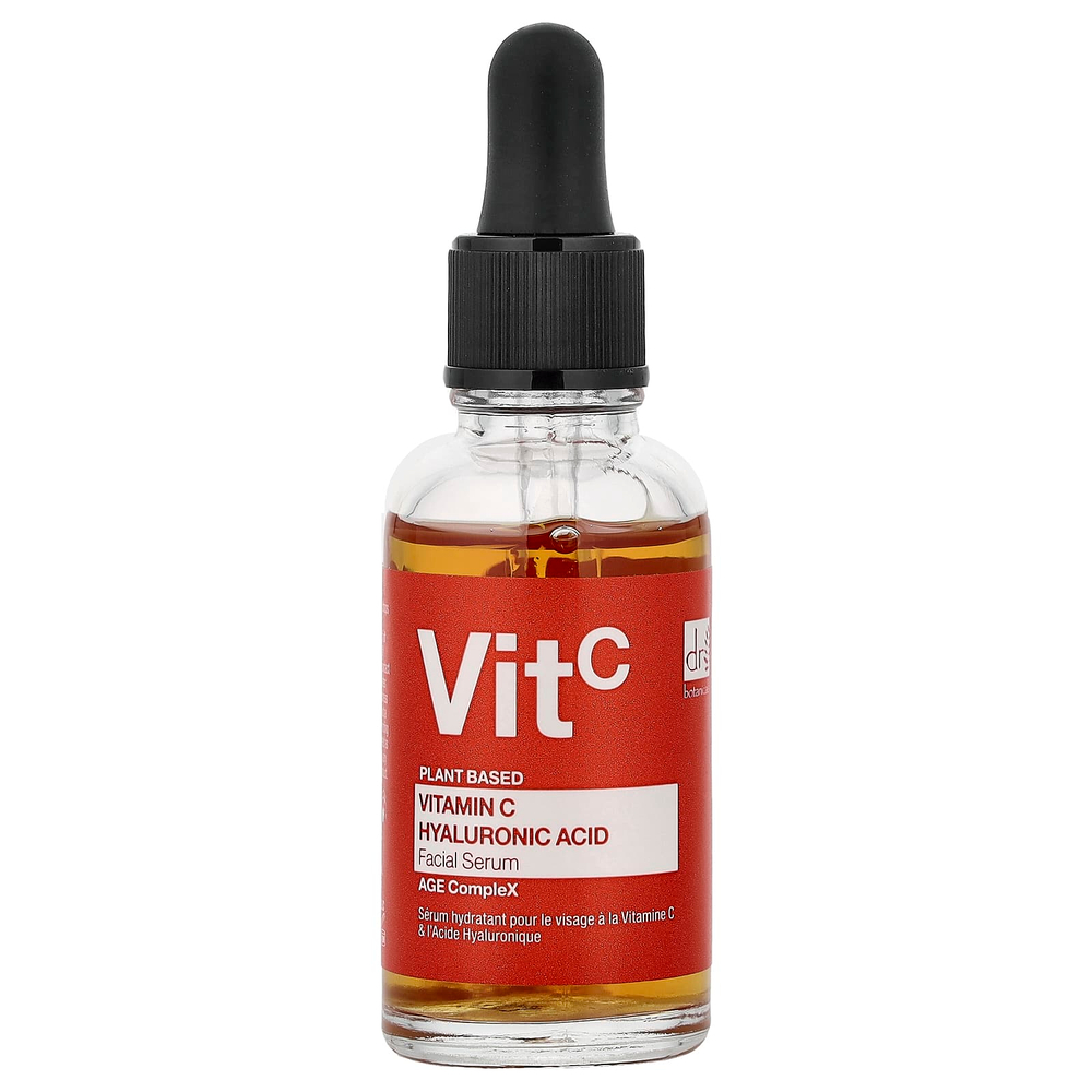 Dr. Botanicals, сыворотка для лица с витамином C и гиалуроновой кислотой, 30 мл (1,01 жидк. унции)