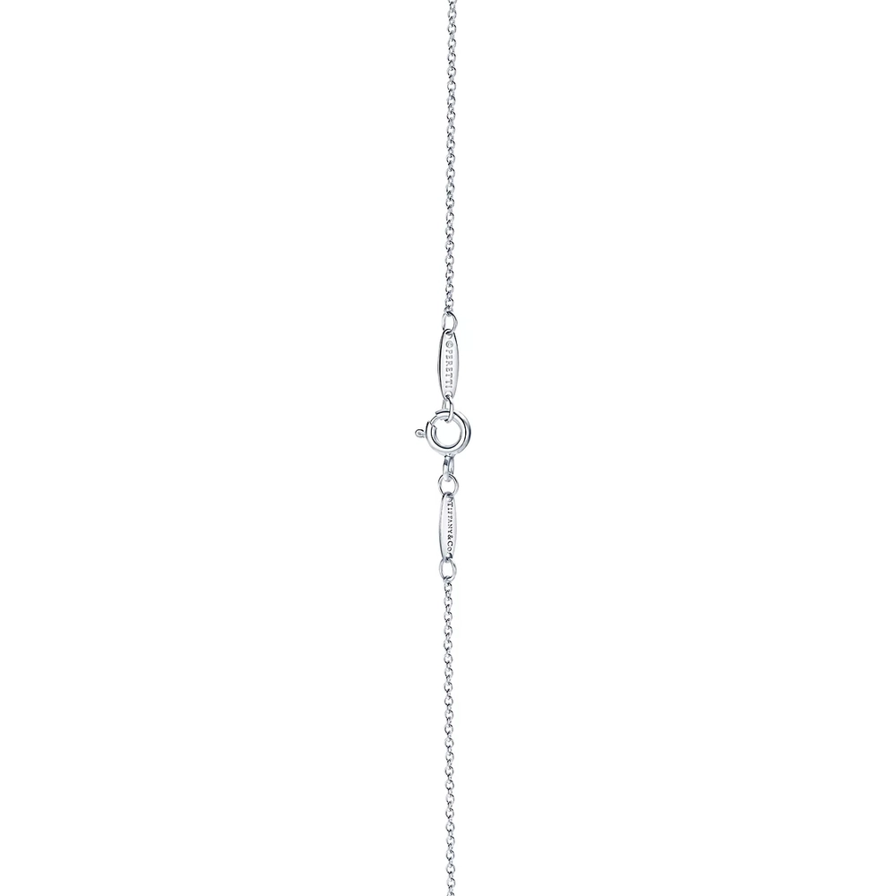 Подвеска из серебра 925 с розовым сапфиром💗, Open heart Pink sapphire 16мм, Tiffany ✨Exclusive ✨В наличии