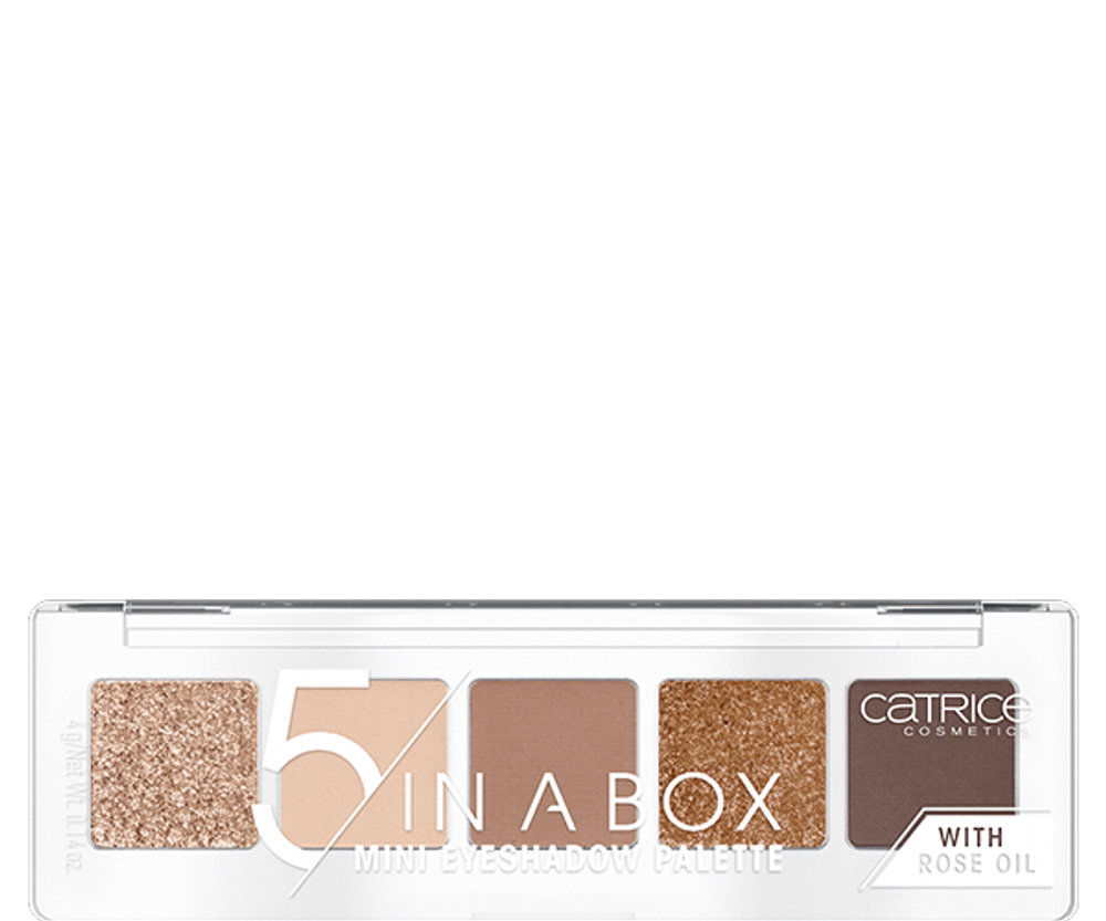 Мини-палетка теней для век CATRICE 5 in A Box Mini Eyeshadow Palette - 010 GOLDEN NUDE LOOK