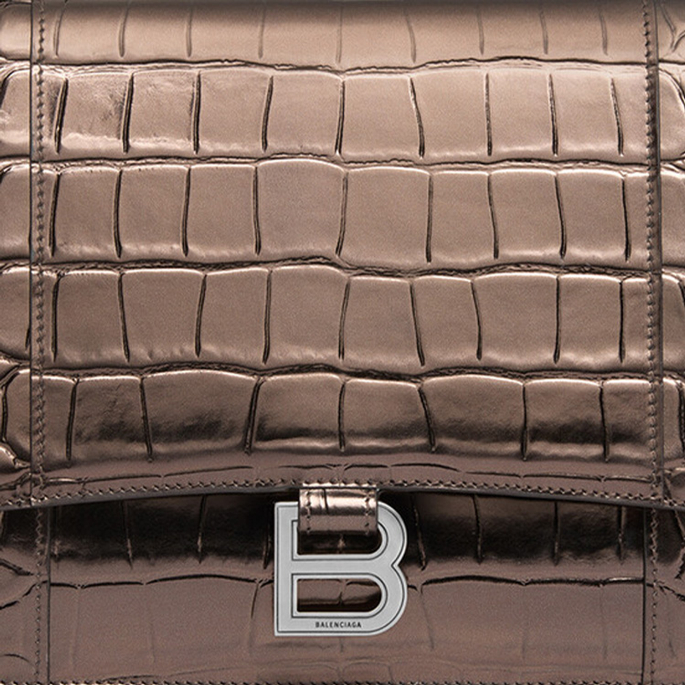 Balenciaga Calfskin Clutch Women"s Brown