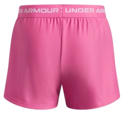 Шорты для девочки теннисные Under Armour Girls Tech Play Up 2-in-1 - pink frenzy/white