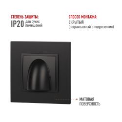 Вывод кабеля ЭРА Elegance 14-6003-05 антрацит | Эра Elegance