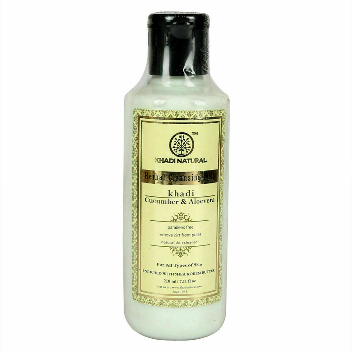Молочко для лица Khadi Natural Огурец и Алое вера Cucumber and Aloe Vera Cleansing Milk 210мл