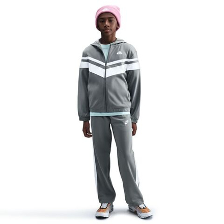 Детский спортивный костюм Nike Kids Sportswear Dri-Fit Hooded — smoke grey/white/white