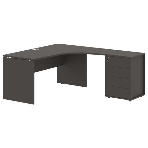 Стол эргономичный с тумбой EDCET 1518(R)  1560х1880х750 EDIS