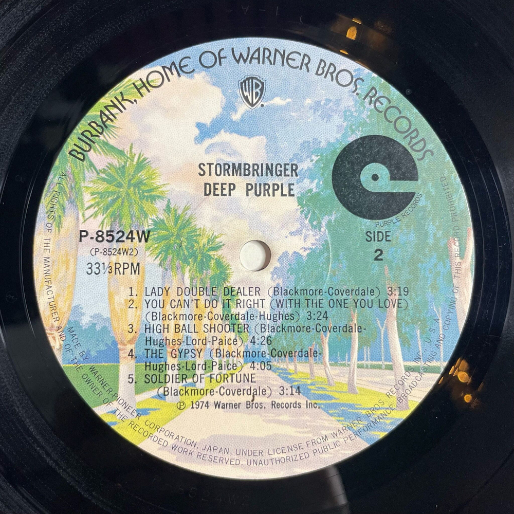 Винтажная виниловая пластинка LP Deep Purple Stormbringer (Japan 1974) (No Obi) Lady Double Dealer