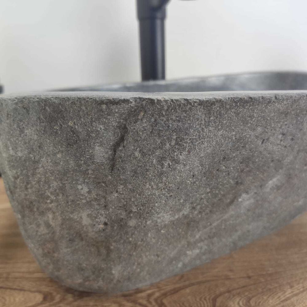 Раковина из речного камня RS0566 40x38x15 см