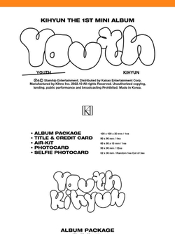 Альбом KIHYUN - YOUTH 1st Mini Album KIHNO KIT
