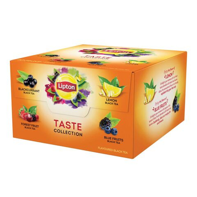 Lipton Чай черный Taste Collection 4 вкуса, 40 пакетиков, 64 г (из Финляндии)
