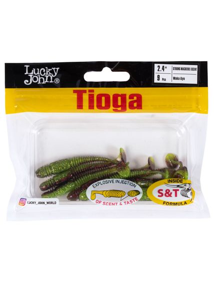 Виброхвосты съедобные LJ Pro Series TIOGA 2.4in(6,2 см), цв. T44, 9 шт.