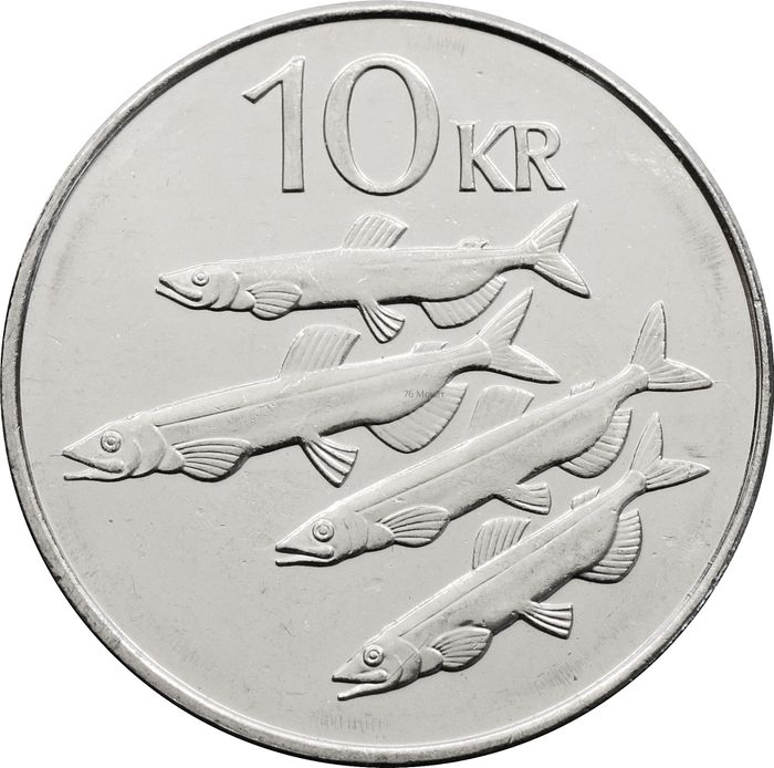 10 крон 1996-2008 Исландия
