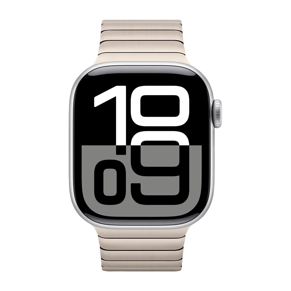Умные часы Apple Watch Series 10 GPS, 42mm, Silver Aluminium Case with Link Bracelet, Natural