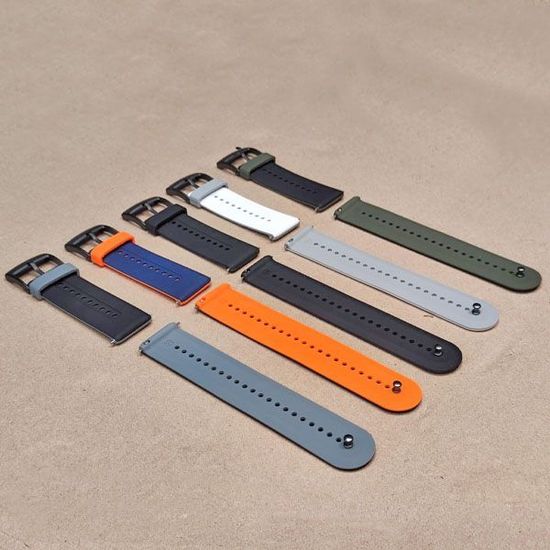 Ремешок 24 мм Elegant для Suunto 7, 9 Baro, Spartan Sport силиконовый двухцветный (черный болотный)
