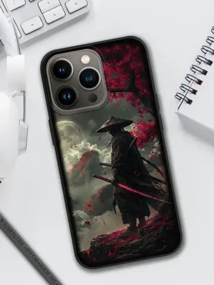 Чехол на iPhone 16 Pro с принтом Самурай