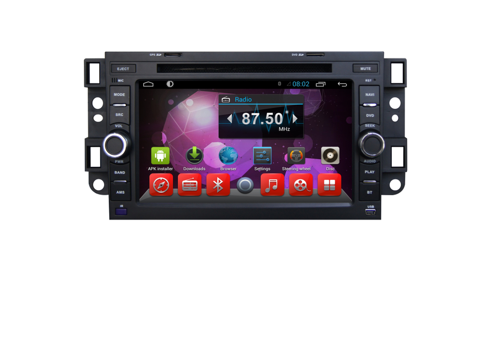 Установочный комплект для CHEVROLET Aveo 2005-2011 (T250), Epica 2006-2012, Captiva 2006-2011 (202х120мм)  KUBERG KR-7017-T8