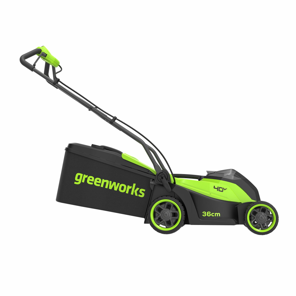 Газонокосилка аккумуляторная Greenworks GD40LM361, 40V, 36 см, бесщеточная, без АКБ и ЗУ, 2520807
