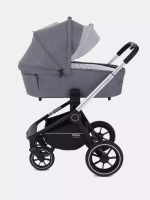 Коляска детская MOWBaby "ZOOM"PU (2в1) RA086 Silver Grey