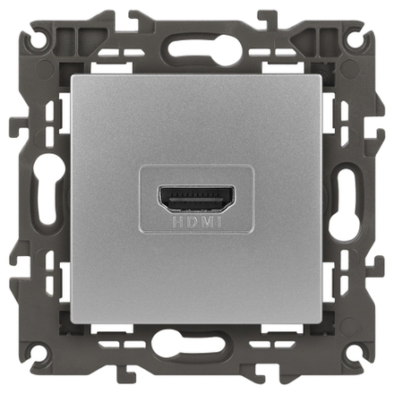 Розетка ЭРА Elegance 14-3114-03 HDMI IP20 алюминий