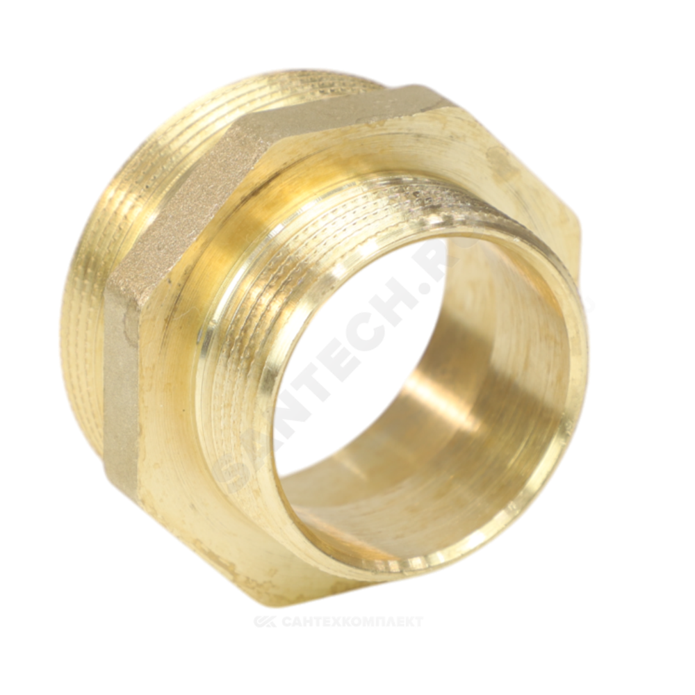 Ниппель латунь переходной Ду 15х10 (1/2"х3/8") НР LD LD.65.503.1510