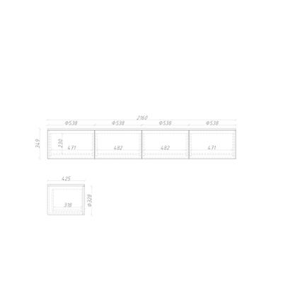 Тумба подвесная ML068