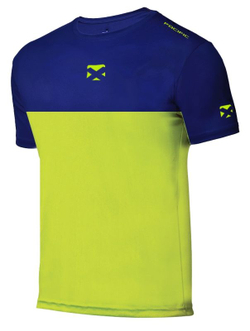 Мужская теннисная футболка Pacific Break — navy/lime
