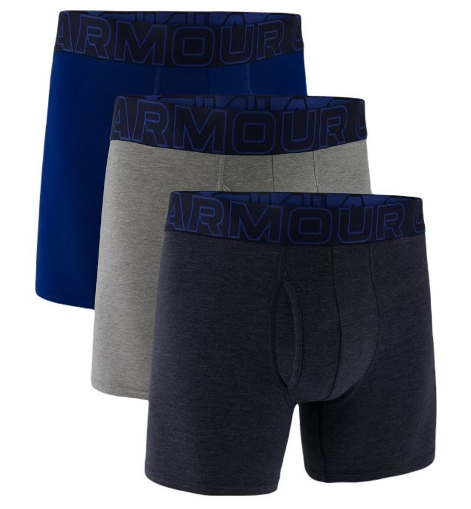 Мужские спортивные боксеры Under Armour Performance Cotton 6in Boxerjock 3P - разноцветный