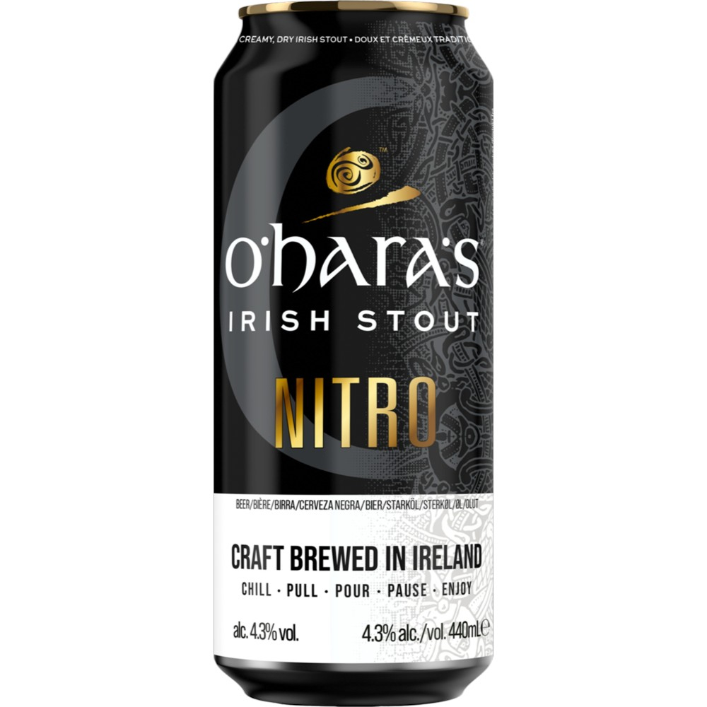 Пиво O`Hara`s Irish Stout Nitro 0,44 л. in can