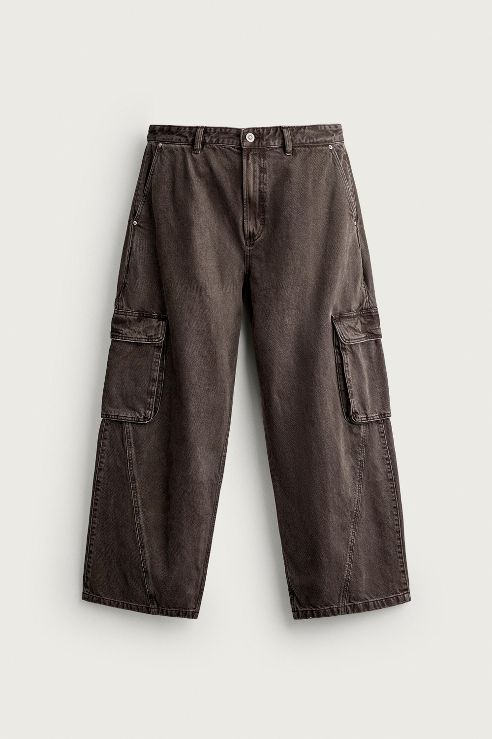 БРЮКИ CARGO RELAXED FIT СО ШВАМИ — ZARA