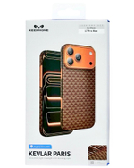 Накладка для i-Phone 17 Pro Max Keephone Kevlar Paris MagSnap коричневый