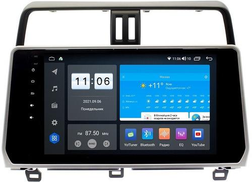 Магнитола для Toyota Land Cruiser Prado 150 2017-2023 - ZX362R10-7862 Android 10, Быстрая, SIM-слот
