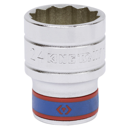 KING TONY (433024M) Головка торцевая стандартная двенадцатигранная 1/2", 24 мм