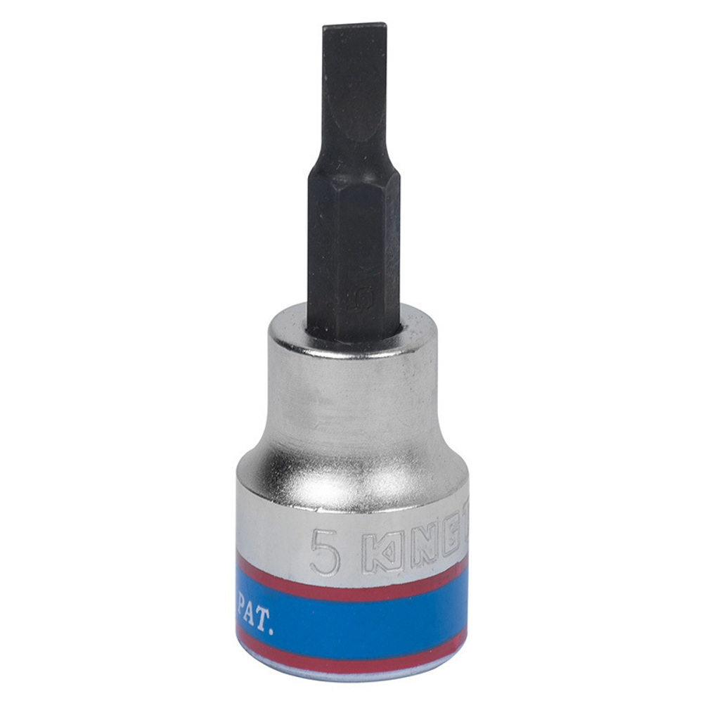 KING TONY (302205) Насадка (бита) торцевая 3/8", L = 50 мм, Slotted SL5.0