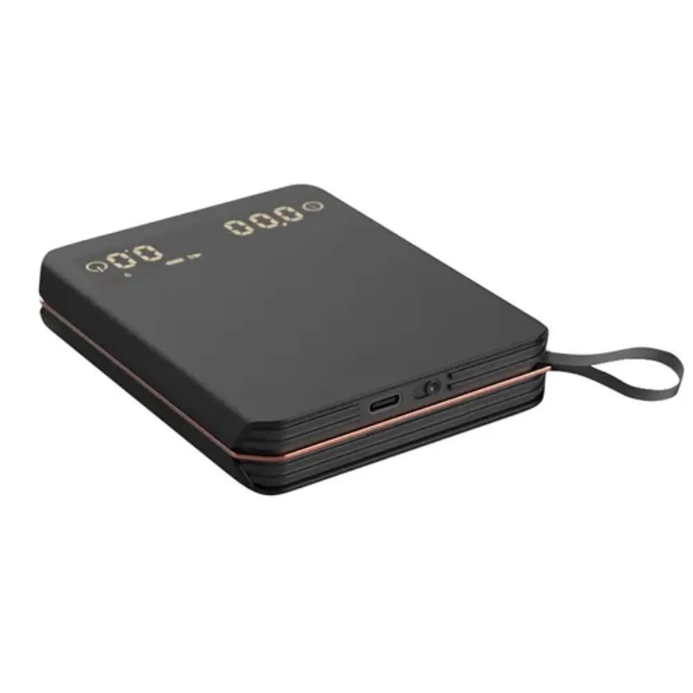 Весы кофейные портативные серые 0,1-2000гр 9*10,2 см h2 см USB зарядка P.L. Barbossa