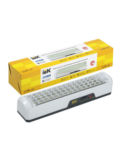 Светильник ДБА 3928 аккумулятор 15ч 12Вт IEK LDBA0-3928-60-K01