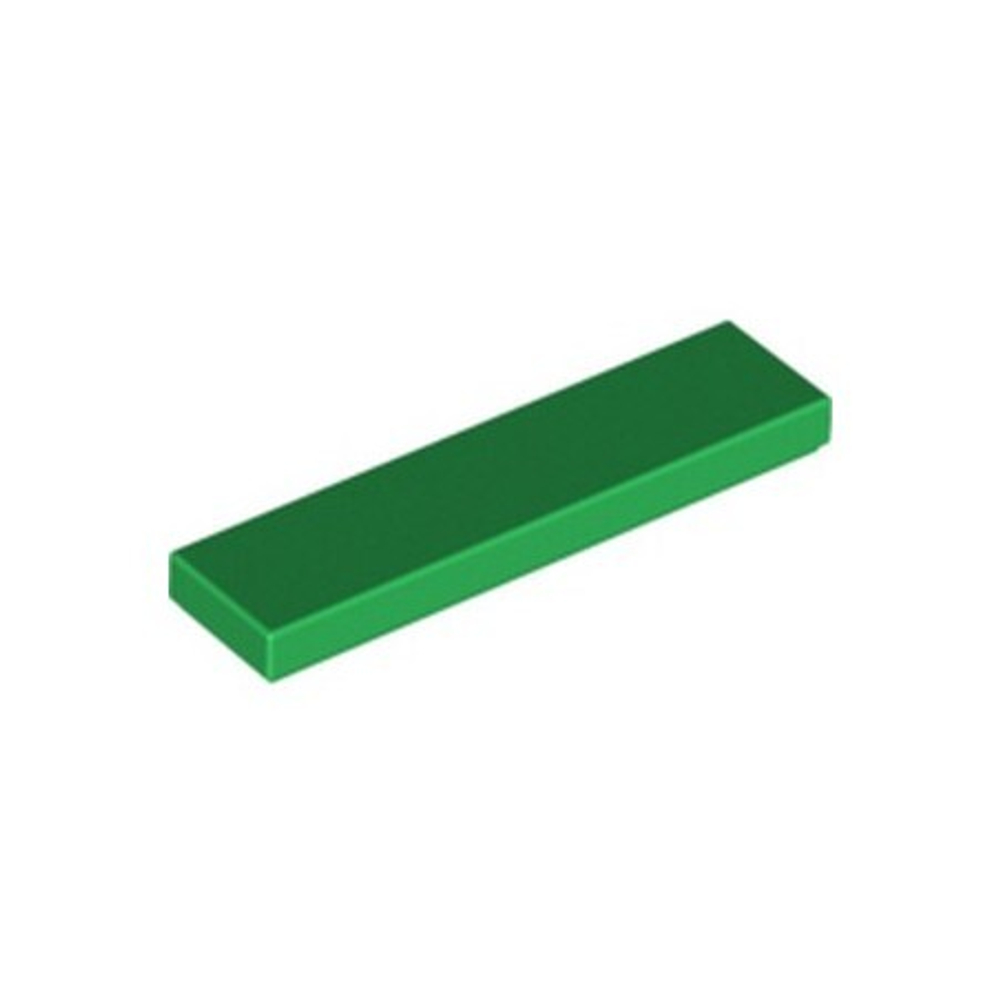 Lego Плоская черепица 1x4 (зеленая) 243128