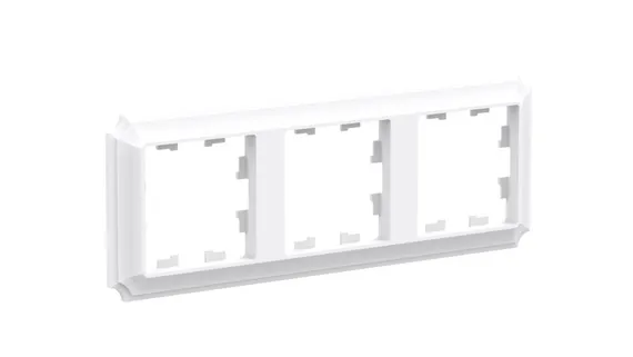 Рамка пластиковая на 3 поста универсальная Systeme Electric AtlasDesign Antique Лотос ATN101303