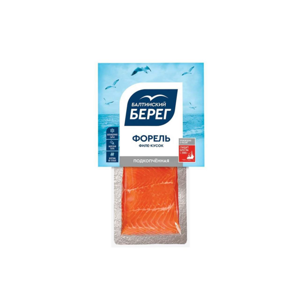 Форель Балтийский Берег филе-кусок с кожей 150г