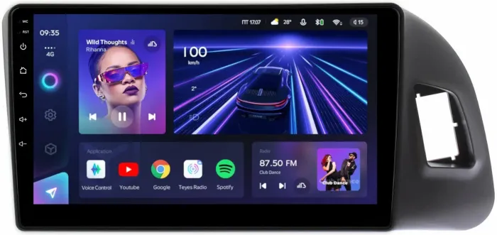 Магнитола для Audi Q5 8R 2008-2016 без джойстика MMI - Teyes CC3 монитор 9" QLED на Android 10, Быстрая, CarPlay, 4G SIM-слот