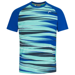 Футболка для мальчика теннисная Head Topspin T-Shirt - royal/print vision
