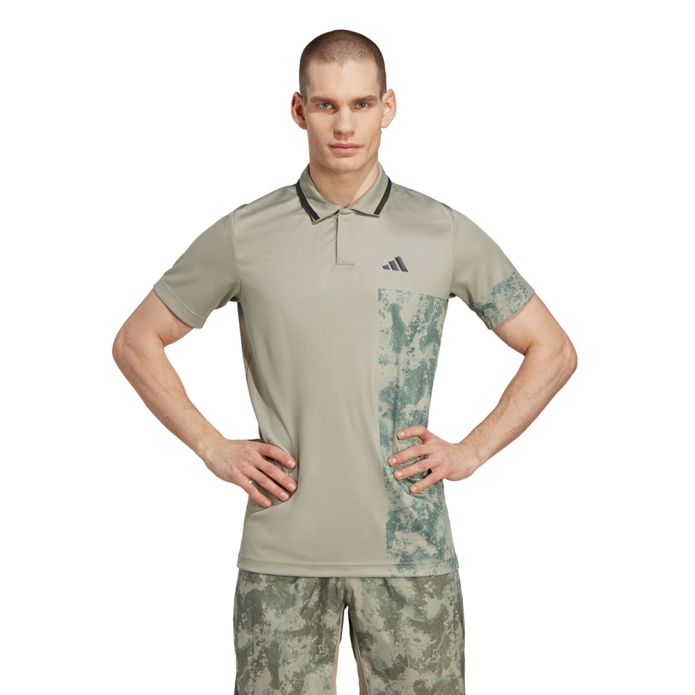 Мужское теннисное поло adidas Paris Freelift Polo Men - Grey