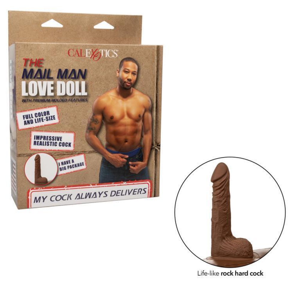 Надувная кукла-мужчина с фаллосом Mail Man Love Doll (Цвет: коричневый)