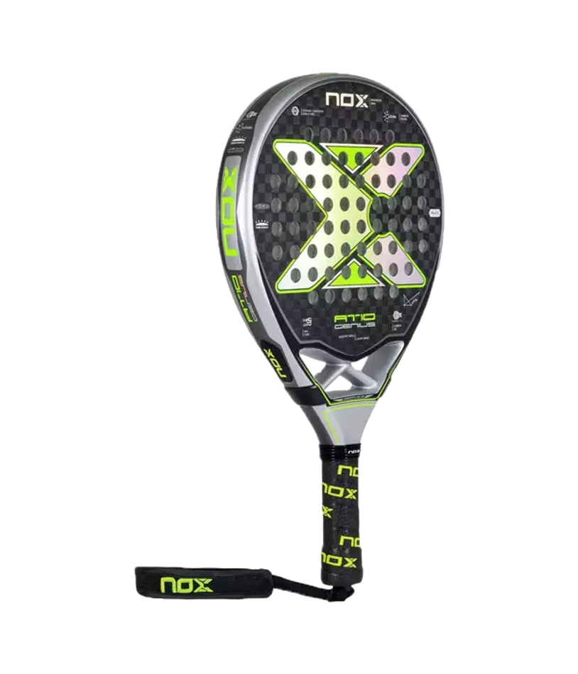Ракетка для падел NOX AT10 Genius 12K Limited Edition Tapia Reissue 2025 контроль карбон