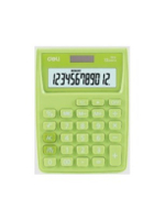 Калькулятор Deli 12 раз. зеленый E1238/GRN (145х104.5х27.4 мм)